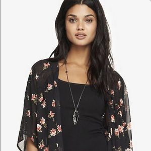 Women’s Express sheer floral kimono